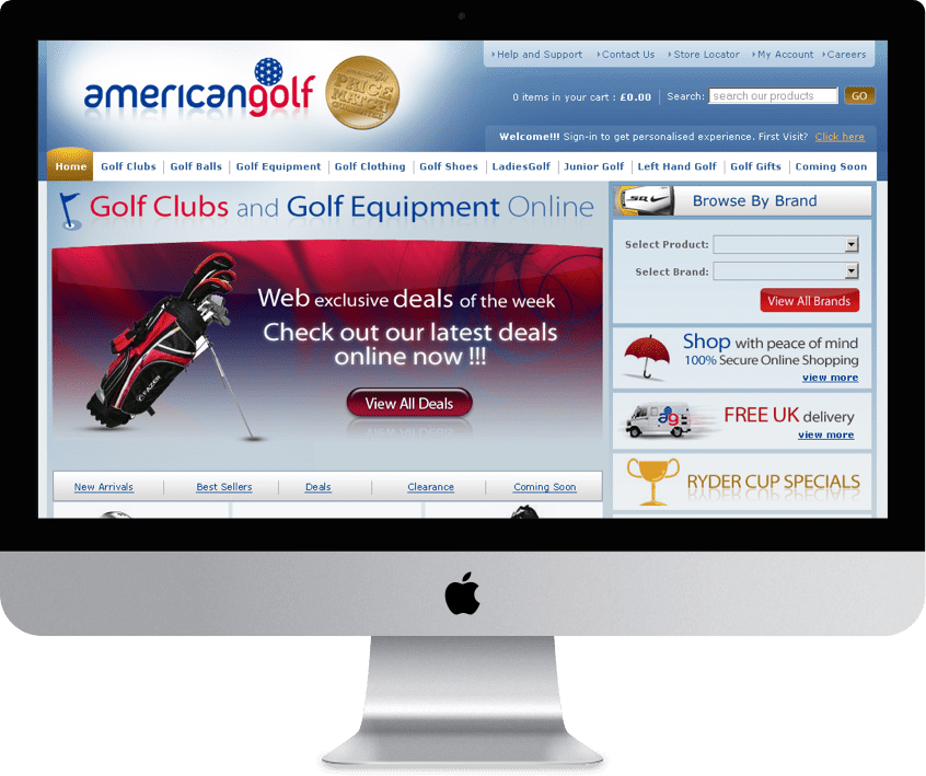 Custom Development for American Golf Retail Case Study