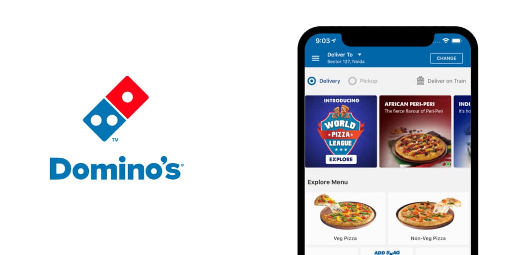 Domino's Pizza online delivery app
