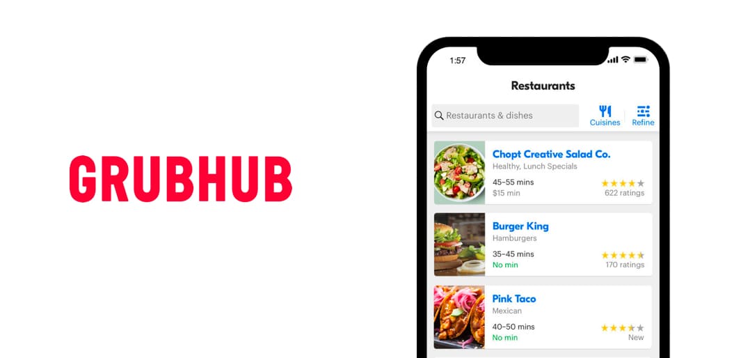 Grubhub on-demand delivery app