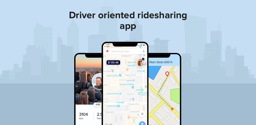 Driver oriented ride sharing app
