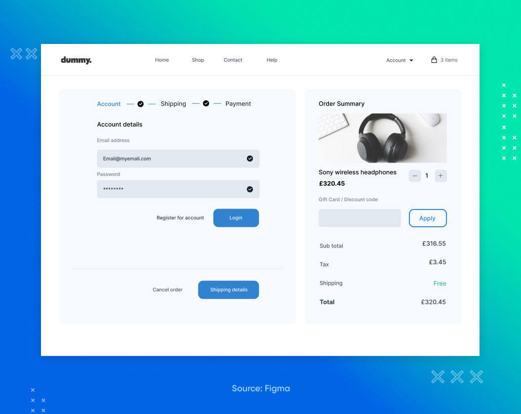 include thumbnail images of product throughout the checkout process