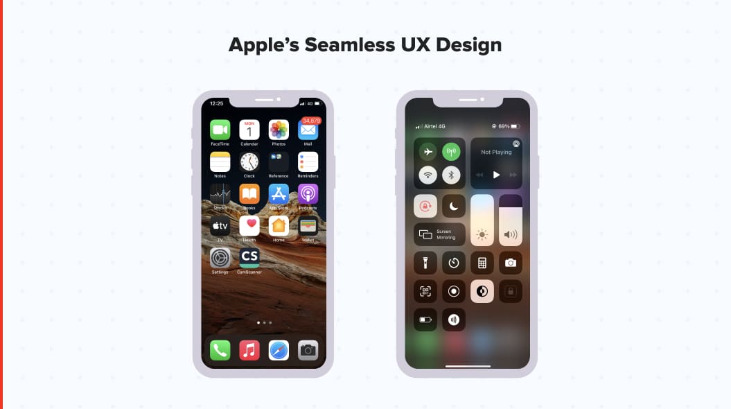 Apple's seamless mobile UX design