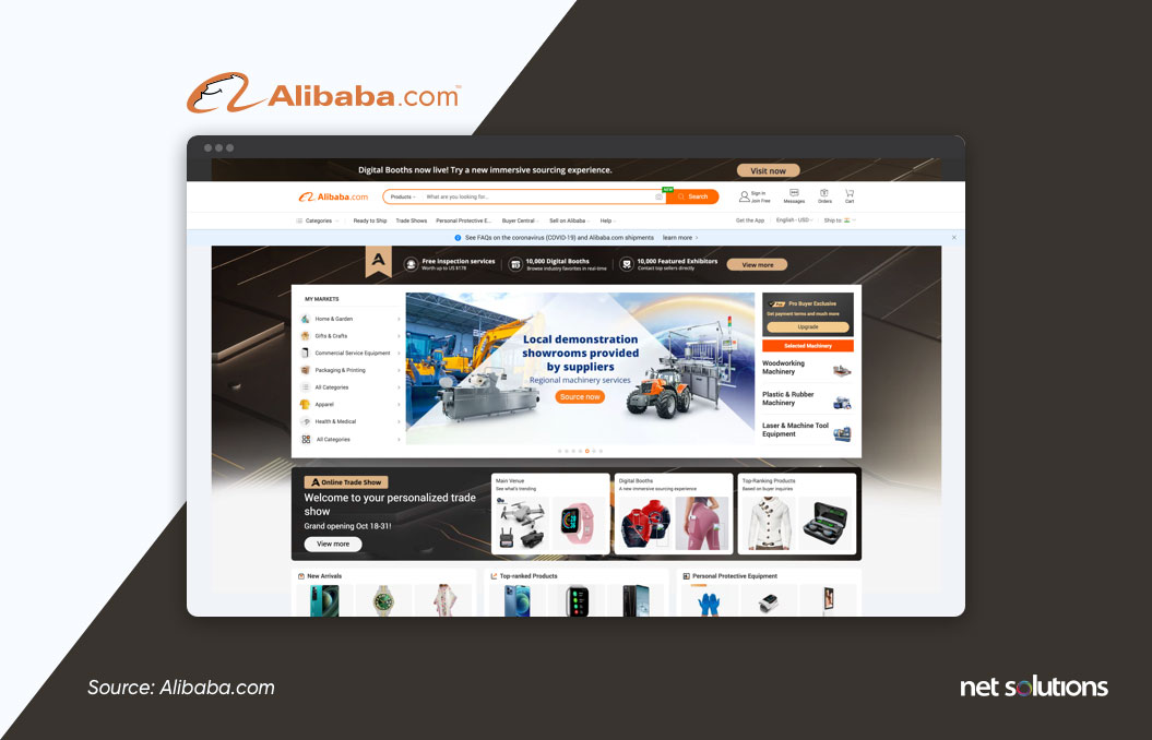 Alibaba B2B2C example