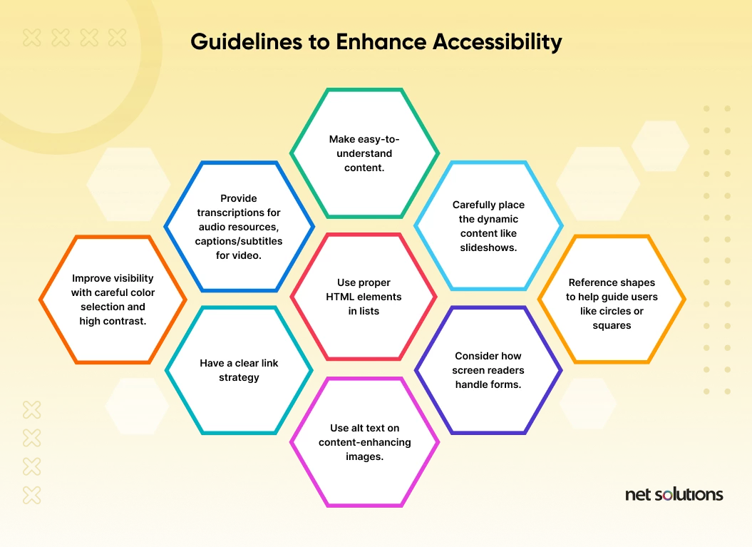 guidelines to enhance accessibility