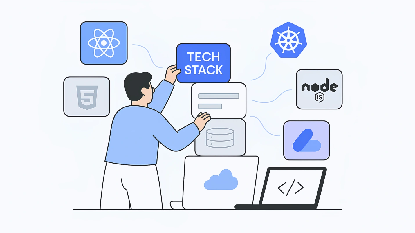 Header Image_How to Choose the Right Tech Stack for your Web & Mobile App