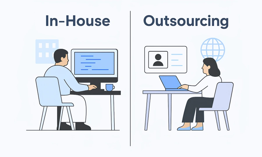 Thumbnail_In-House vs. Outsourcing Software Development_ Evaluating the Pros and Cons