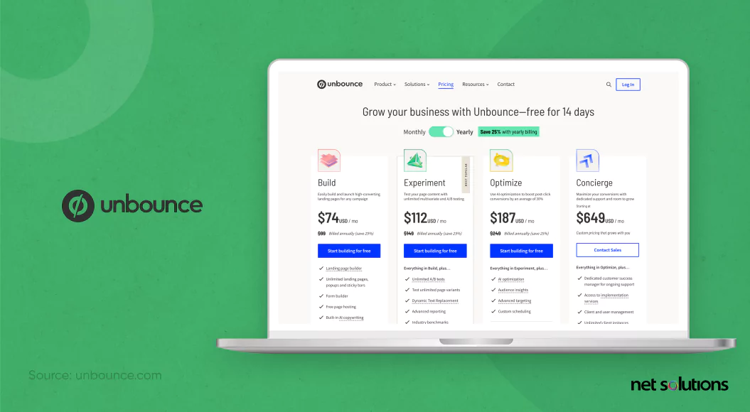 Unbounce-offers
