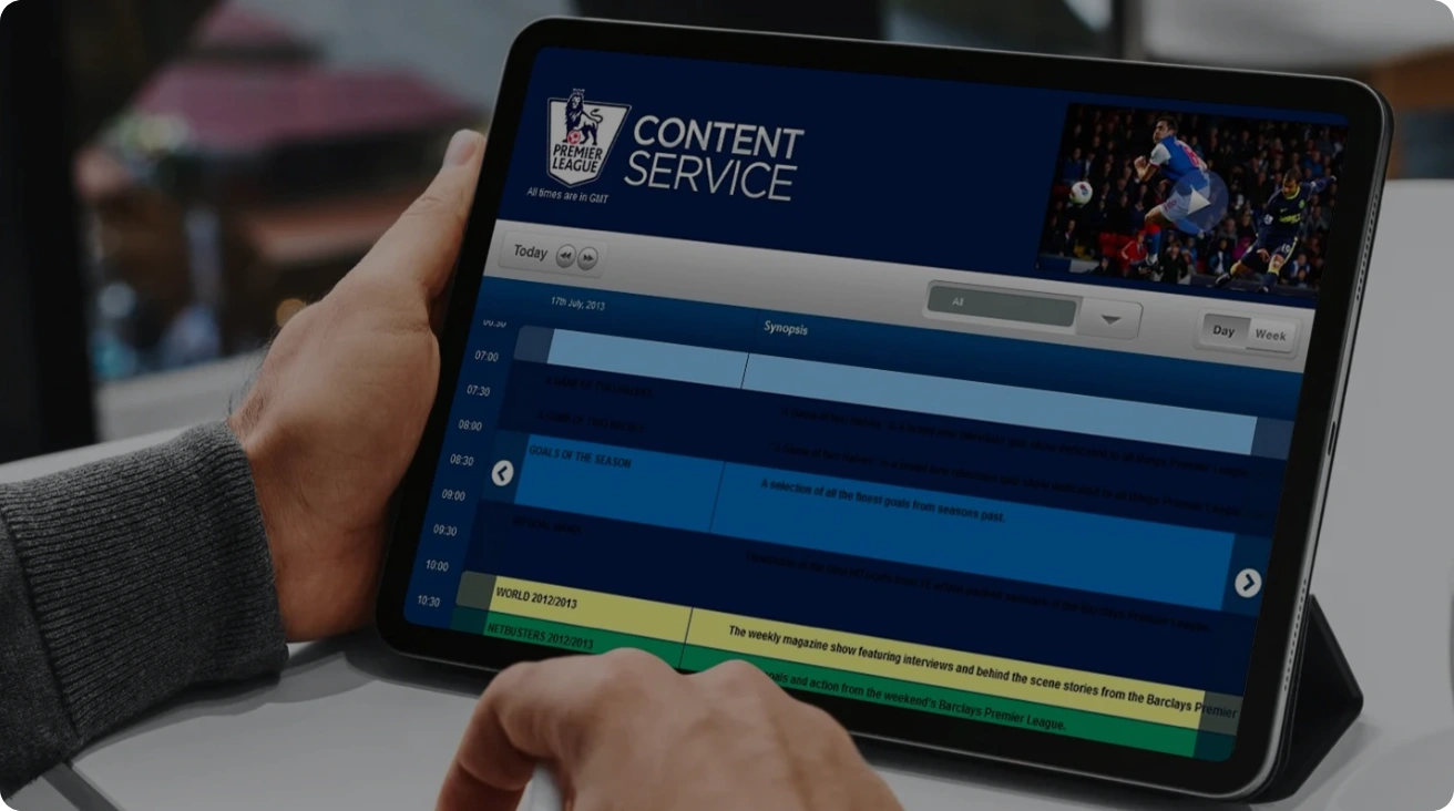 Building an iPad App for IMG that Streams English Premier League Events and Updates Content