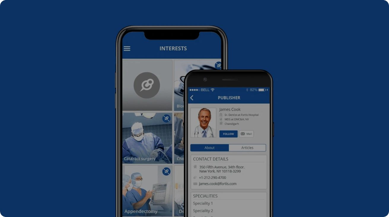 Mobile Social Platform for Healthcare Professionals