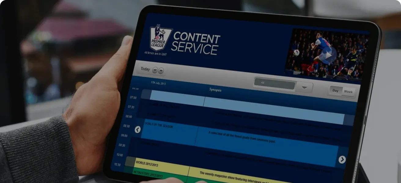Building an iPad App for IMG that Streams English Premier League Events and Updates Content